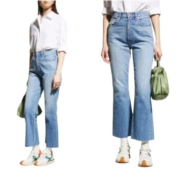 SLVRLAKE Light Blue Flare Jeans - Picture 1 of 12